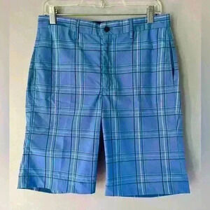 Greg Norman golf plaid shorts size 30